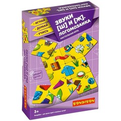 Логомозаика.Звуки [Ш] и [Ж] - настольная игра BONDIBON.