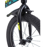 Велосипед NOVATRACK 16", TORNADO, алюм., чёрный,  полная защита цепи, тормоз нож, короткие крылья, н