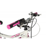Велосипед NOVATRACK 20" ALICE белый,  стальная рама, 6 скор., Shimano TY21/Microshift TS38, V- brake