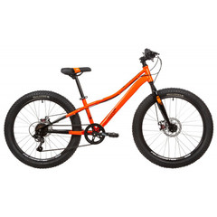 Велосипед NOVATRACK 24" DOZER  STD оранжевый,  сталь. рама 12", 6 скор., Shimano TY21/Microshift TS3