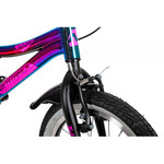 Велосипед NOVATRACK 16" KATRINA алюм., фиолет.металлик, полная защ.цепи, V-brake, короткие крылья