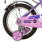 Велосипед NOVATRACK 16" VECTOR фиолетовый, тормоз нож, крылья и багажник хром., полная защ.цепи