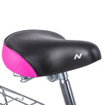 Велосипед NOVATRACK 20", CANDY, белый, полная защита цепи, тормоз нож., сумочка на руль, крылья и ба