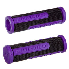 Грипсы Novatrack, 110мм, черно-фиолетовый (РТ266С)
