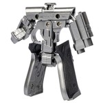 Трансформер 2в1 BONDIBOT Bondibon, мет. детали, CRD pvc 18,5x13,5x3,7см, робот-пистолет Беретта М92, цвет серый.