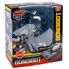 Трансформер 2в1 BONDIBOT Bondibon, ВОХ 24x27,8x10 см, метал. детали, робот-полицейская машина, арт. HD81.