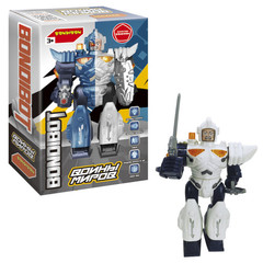 Робот ВОИНЫ МИРОВ, BONDIBOT Bondibon , свет, звук,  движение, смена лица, ВOX 29,5х18,8х8см, цвет белый.