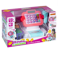 Игр.набор BONDIBON, ИГРАЕМ В МАГАЗИН, с кассовым аппаратом и аксесс., 21 предм., BOX