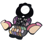 Набор детской декор. косметики Bondibon Eva Moda, BOX 16,5х12,5х4,5 см; тени для век-17шт.(12,48г), блеск для губ-6шт.(4г), румяна-4шт.(5,28г), пудра-1шт.(3,68г), тушь-2шт.(3,2г), аппликатор-3шт., пуховка-1шт., зеркало-1шт.,арт.8218.