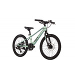 Велосипед NOVATRACK 20" TIGER, магнезиевая.рама, светло-зелёный, 6-скор, TY21/TS38, диск.тор.STG