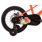 Велосипед NOVATRACK 16" LYNX. Магнезиевая рама, оранж, полная защ.цепи, диск.тормоз, короткие крылья