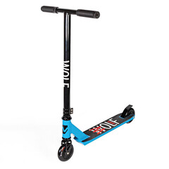 Самокат Novatrack Wolf JR, 100 мм, синий