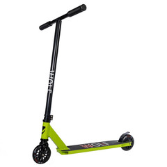 Самокат Novatrack Wolf 10, 110 мм, зеленый