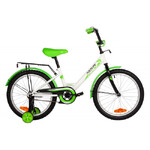 Велосипед NOVATRACK 20" FOREST белый, сталь, тормоз нож, крылья, багажник, защ.цепи