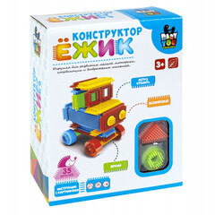 Конструктор пластм. Ёжик Bondibon, машина, 35 дет., BOX, арт. Y22686053