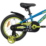 Велосипед NOVATRACK 16" EXTREME алюм., синий, полная защ.цепи, пер.руч., зад.нож. тормоз, короткие к