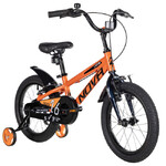 Велосипед NOVATRACK 16" EXTREME алюм., оранжевый, полная защ.цепи, V-brake, короткие крылья, полная