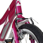 Велосипед NOVATRACK 16" NOVARA алюм., фуксия, пер.руч., зад.нож. тормоз, короткие крылья, полная защ