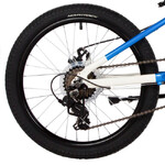 Велосипед NOVATRACK 20" EXTREME, синий, алюм., 7 скор., Shimano/MICROSHIT, диск.тор.STG
