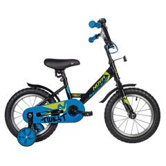 Велосипед NOVATRACK 14" TWIST черный, тормоз нож, крылья корот, полная защ.цепи
