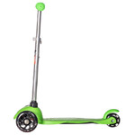Самокат Novatrack Disco-kids Basic, колеса 120x76мм, зеленый