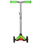 Самокат Novatrack Disco-kids Basic, колеса 120x76мм, зеленый