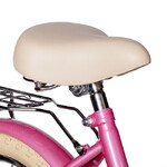 Велосипед NOVATRACK 16" MAPLE, розовый, полная защита цепи,тормоз нож.,крылья, багажник, пер.корзина