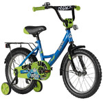 Велосипед NOVATRACK 16" VECTOR синий, тормоз нож, крылья, багажник, полная защ.цепи