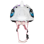 Шлем детский STG Unicorn, обхват 49-55 см, белый с фиолетовым