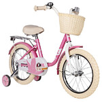 Велосипед NOVATRACK 14" MAPLE, розовый, полная защита цепи,тормоз нож.,крылья, багажник, передняя ко