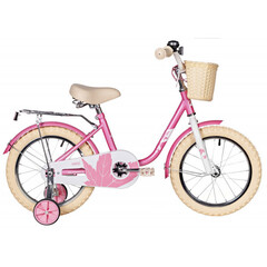 Велосипед NOVATRACK 18" MAPLE, розовый, полная защита цепи,тормоз нож.,крылья, багажник, передняя ко