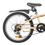 Велосипед NOVATRACK 20" ALICE песочный,  стальная рама, 6 скор., Shimano TY21/Microshift TS38, V- br