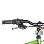 Велосипед NOVATRACK 20" SHARK зелёный, сталь, 6-скор, Microshift/Microshift MS25, диск.тормоз STG