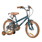 Велосипед NOVATRACK 16" VALIANT, сталь, тёмно-зелёный, полная защита цепи, ручной передний и задний