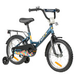 Велосипед FOXX 18" SIMPLE синий, сталь, тормоз нож, крылья, багажник, защ.цепи