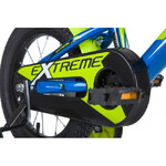 Велосипед NOVATRACK 14", EXTREME, синий, полная защита цепи,  тормоз нож, короткие крылья, нет багаж