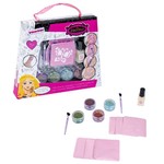 Набор детской декор. косметики Bondibon Eva Moda для боди-арта, BOX 21,5х19,5х3,5 см; глиттер для тела 4 оттенка: фиолет.,зелён.,голуб.,малин.(4г),гель-клей прозрачный (4г),кисточки 2шт.,трафареты 6 шт.,; арт.71104.