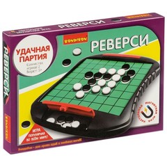 Удачная партия Bondibon, магнитная настольная игра "Реверси", BOX 23,3х16,8х2,3 см, арт.