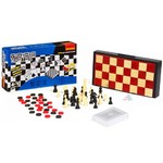 Удачная партия Бондибон BOX 4 в 1 шашки, шахматы, нарды, карты арт. 9841