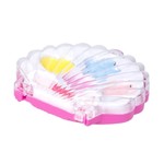 Набор детской декорат. косметики Bondibon Eva Moda, CRD 12,6х17,2 см, ракушка с тенями для век (4 оттенка; 2,8г) и аппликатором, арт.70522H2.