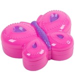 Набор детской декор. косметики Bondibon Eva Moda, BOX 28,5*23,5*6 см; косметичка-бабочка, раздвижная: тени для век с блёстками 7 оттенков (4г), 1 аппликатор, тени для век 8 оттенков (5,2г); арт.10227F3.
