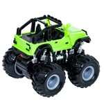 Инерц.пласт. джип 4WD со светящ. в темноте корпусом, Bondibon "Парк Техники", цвет зелёный, ВОХ 14х11х12 см, арт. M1234-4.