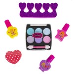 Набор детской декор., косметики Bondibon Eva Moda, CRD 19х1,8х26 см; тени для век -6шт.(4,8г) / лак для ногтей -3шт.(19,5мл)/ разделитель для ногтей -1шт. / аппликатор -1шт. / пилочка для ногтей -1шт.,арт.J-601.
