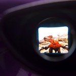 Очки 3D фиолетовые тм Bondibon, цветные cтереодиапозитивы 2 диска со слайдами космос и динозавры, CRD 19,8x21,4x8см, арт. MB8201.