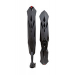 Крылья STG FD-38 F/R FOR 27,5-29, переднее и заднее, пластик/резина  , черные .С встроенным фонарико