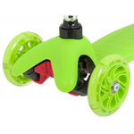 Самокат Novatrack Disco-kids Basic для детей, свет.колеса PU пер.120*24  задн.76*24мм, эргоно
